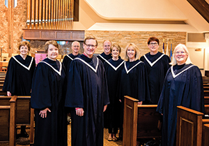 Dr. Randi Von Ellefson and members of the Chapel Hill Choir