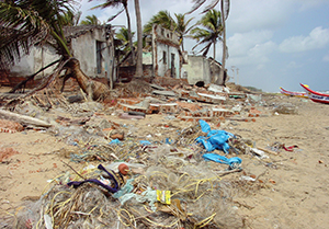 A beach after the 2004 Asian Tsunami