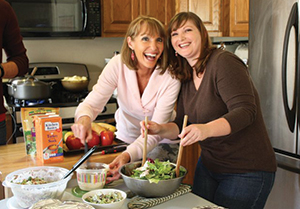 Diane and Rachel Hummel enjoy cooking, sans disasters, for their family at Christmas