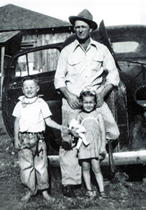 Louise, her brother and her father
