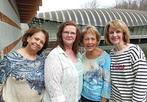 Aundrea, Gaylen, Yolanda & Louise at the Crystal Bridges Museum in Bentonville, Arkansas