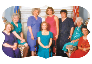 The eight founders, Lois Rogers, Eleanor Blakeman, the late Gayle Dyer, Anita Hinkle, Susie Crews, Connie Harris, the late Bessie Mae Smalley and Linda Jeary