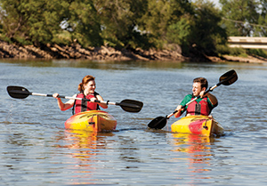 Kayaking on the Oklahoma River - Photo by Georgia Read